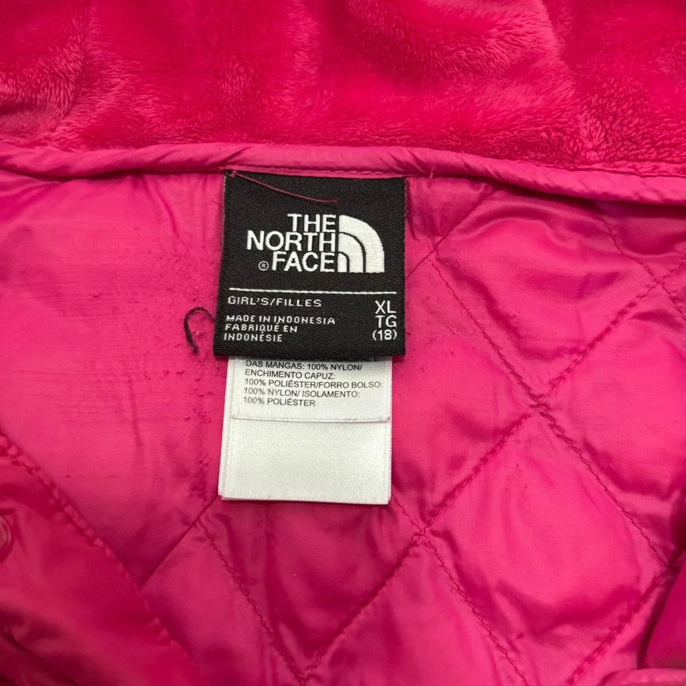 The North Face Girls XL 18 ThermoBall Jacket Pink Quilted Hooded Puffer Coat